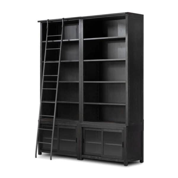 Admont Double Bookcase with Ladder
