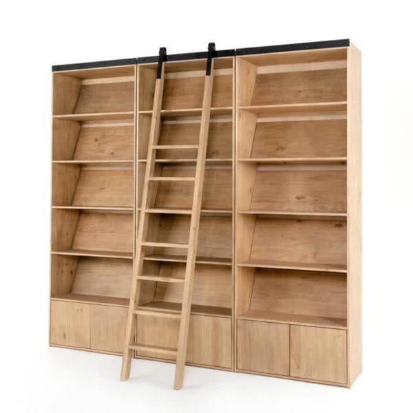 Bane Triple Bookshelf with Ladder