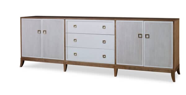 Four Door/Three Drawer Low Credenza