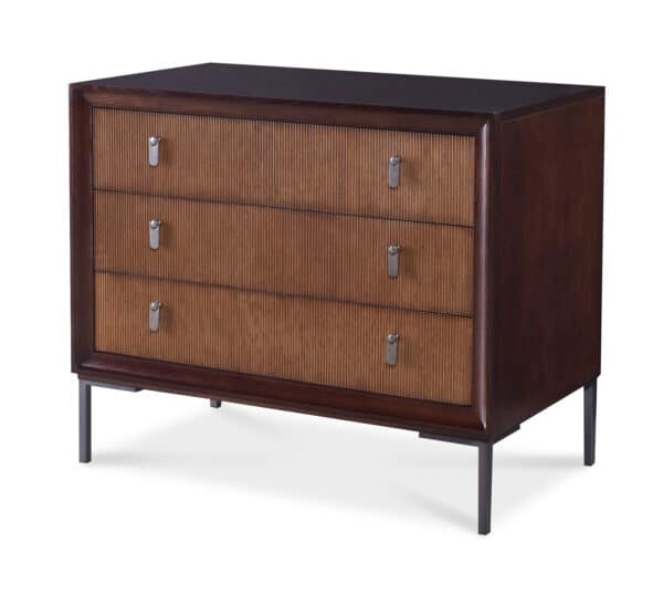 Three Drawer Large Nightstand
