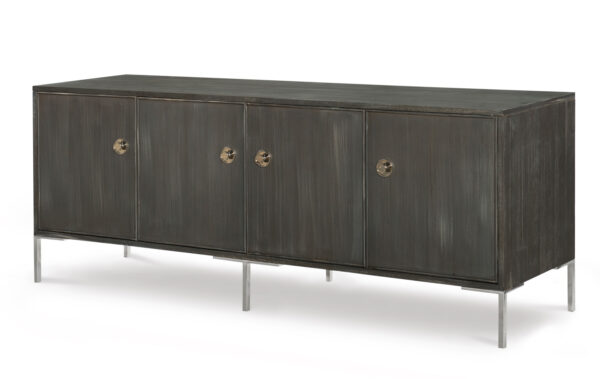 Four Door Low Media Console