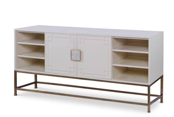 Two Door Tall Media Console