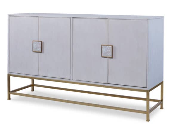 Four Door Tall Credenza with Tray Drawers
