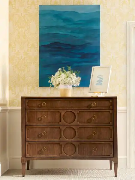 Artisan Curved Front Chest with Drawer Overlay