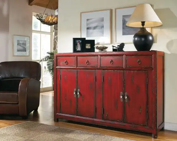 Red Asian Cabinet