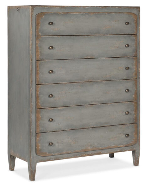 Ciao Bella Six Drawer Chest - Time Worn Gray