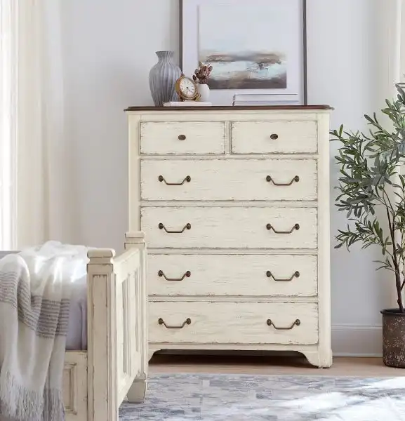 Americana Tall Six Drawer Chest
