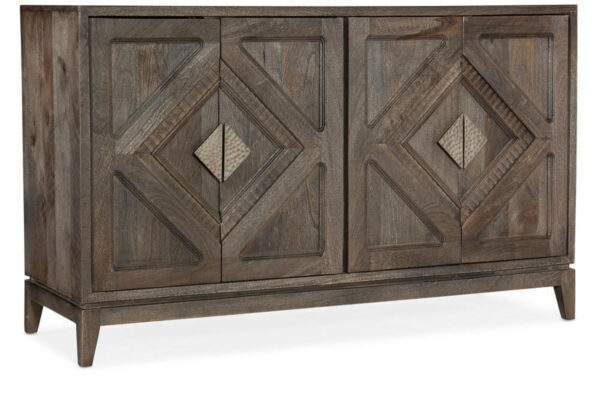 Commerce and Market Carved Accent Chest