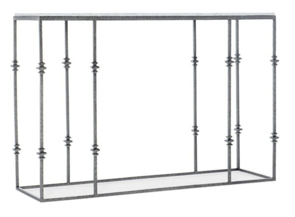Stone & Metal Small Console Table