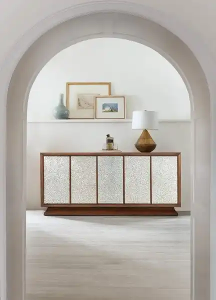 Melange Lloyds Leopard Entertainment Credenza