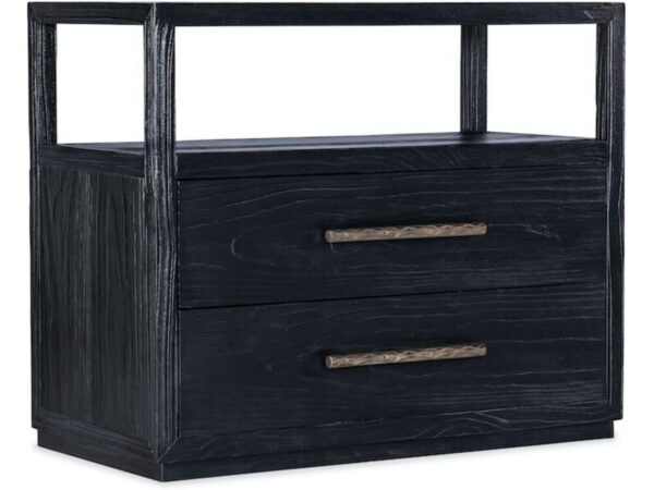 Linville Falls Shou Sugi Ban Two Drawer Nightstand