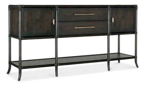 Retreat Pole Rattan Sideboard - Black Sand