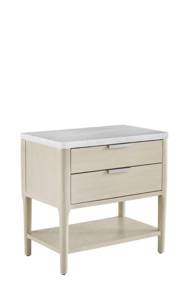 Pearl Leg Nightstand with USB port