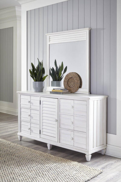 Cane Bay Louvered Door Dresser