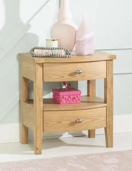 Today’s Traditions 2 Drawer Open Nightstand w/ USB