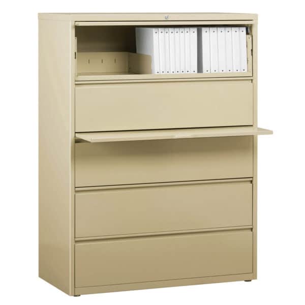 Steel Five Drawer Lateral File Cabinet