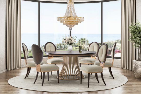 Camellia Field Round Dining Table