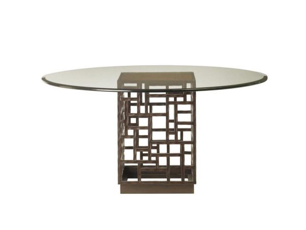South Sea Dining Table with Glass Top