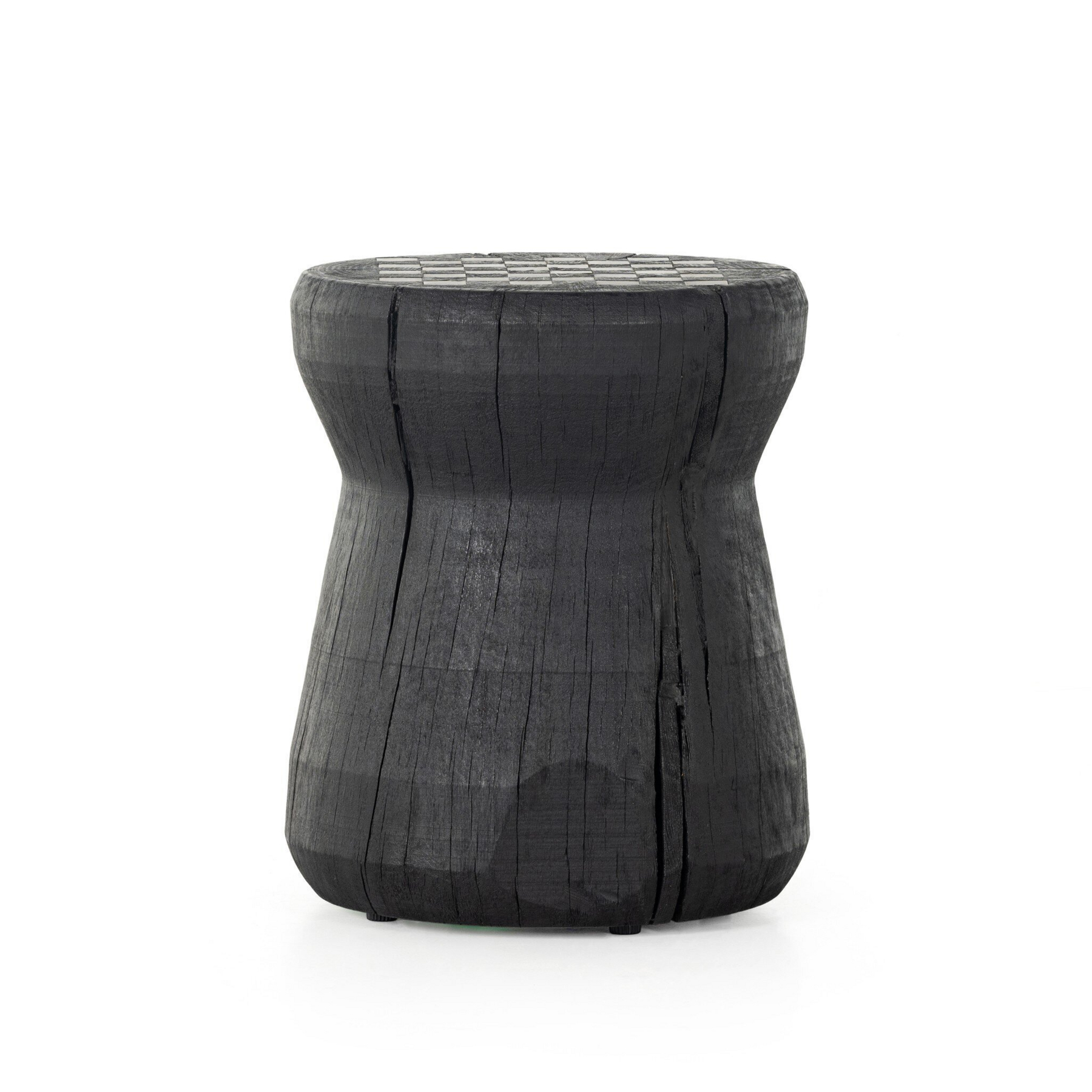 Chess Table - Carbonized Black, Aged Metal
