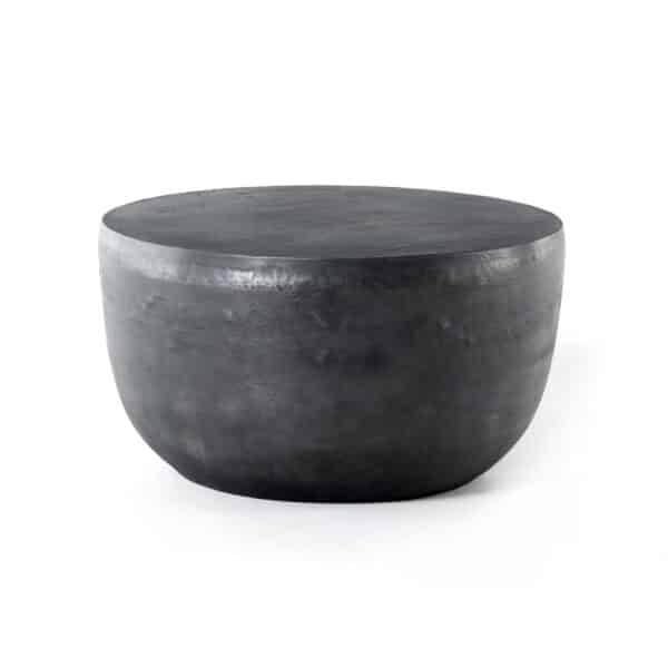 Basil Outdoor End Table - Aged Grey