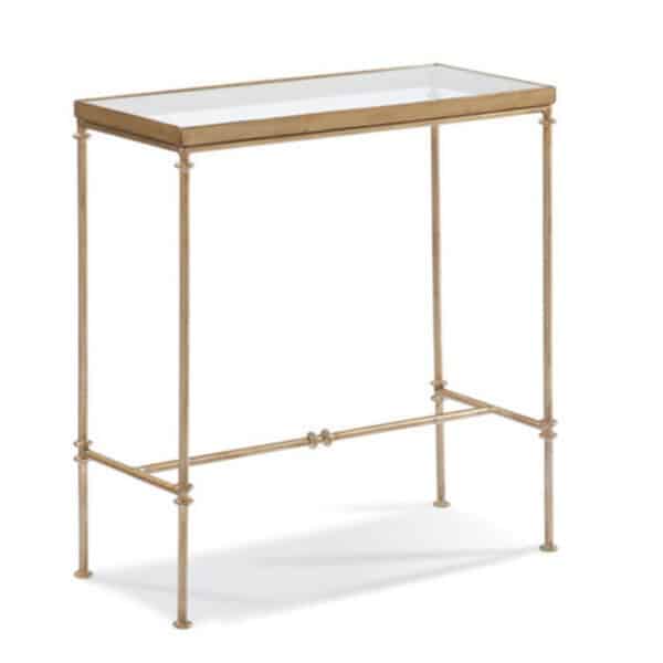 Archetype Glass Top Side Table