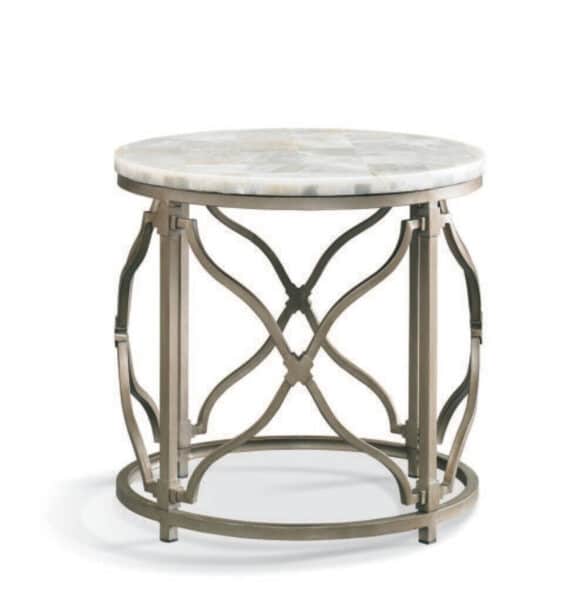 Onyx Round Lamp Table