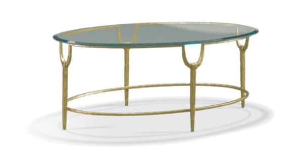 Trifecta Oval Cocktail Table