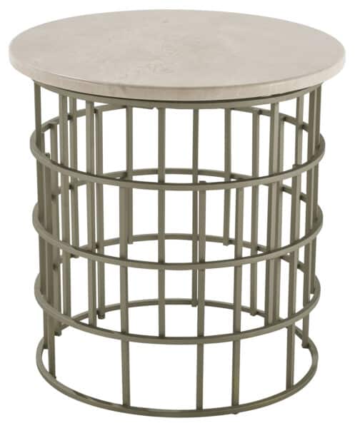 Bolero End Table with Stone Top