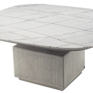 Gem Cocktail Table with Stone Top