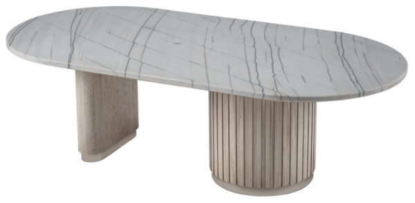 Gem Cocktail Table with Stone Top