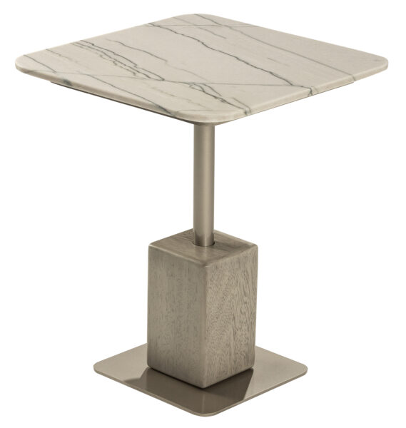 Gem End Table with Stone Top