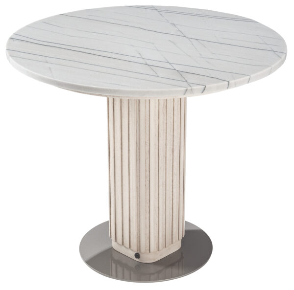 Gem Low Bistro Table with Stone Top