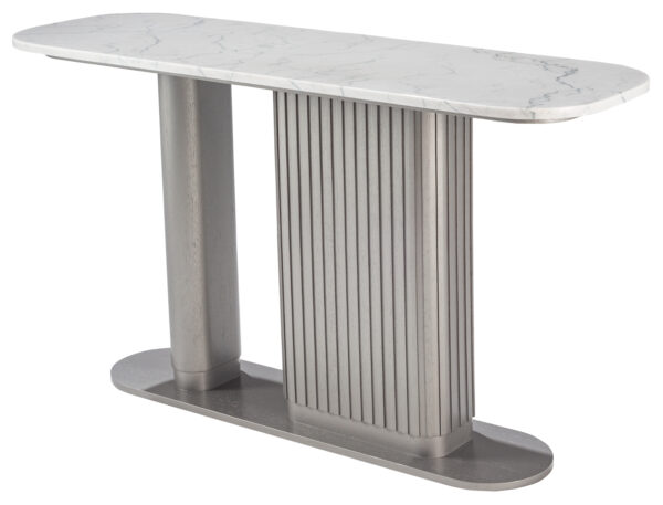 Gem Console Table with Stone Top
