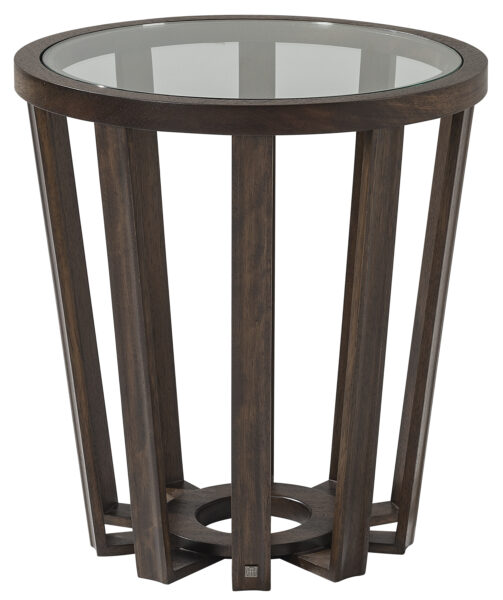 Galapagos End Table with Glass Top