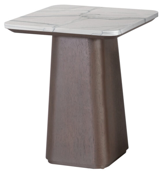 Galapagos End Table with Stone Top