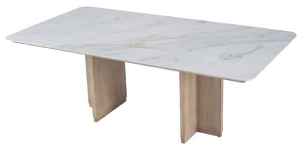 H Dining Table with Porcelain Top