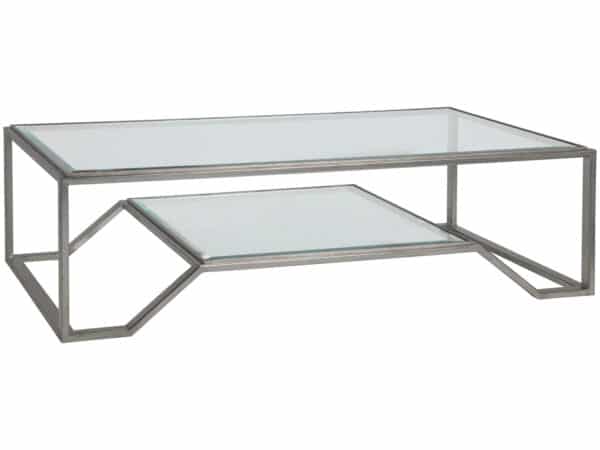 Byron Cocktail Table - Silver Leaf