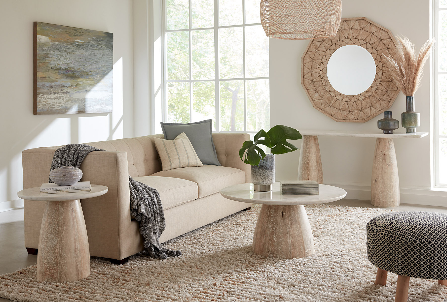 Palm Springs Round Coffee Table