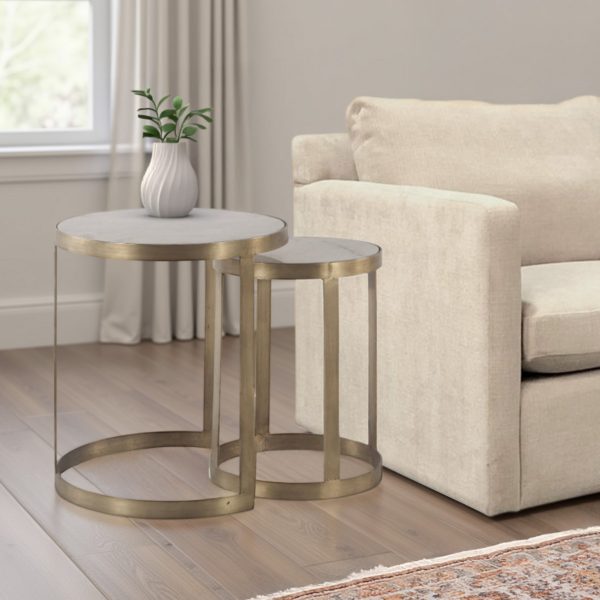 Michealangelo Side Nesting Tables, Set of 2