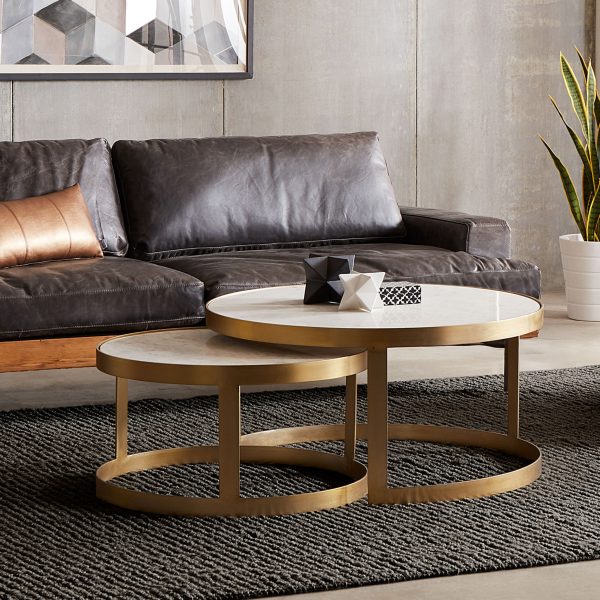 Michealangelo Nesting Coffee Tables, Set of 2