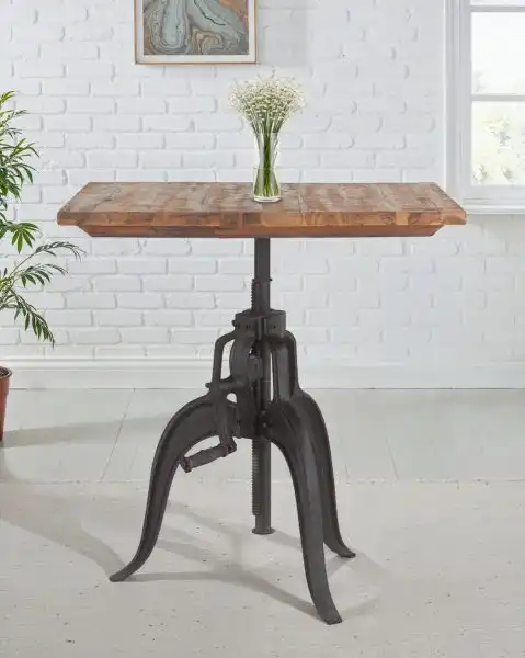Industrial Loft Adjustable Dining Table