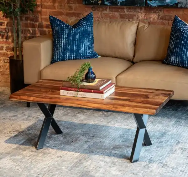 Brisbane Sheesham Wood/Iron Coffee Table
