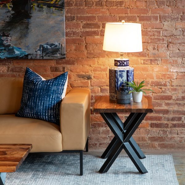 Brisbane Sheesham Wood/Iron Side Table