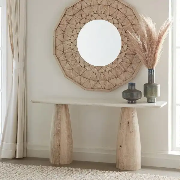 Palm Springs Oval Console Table