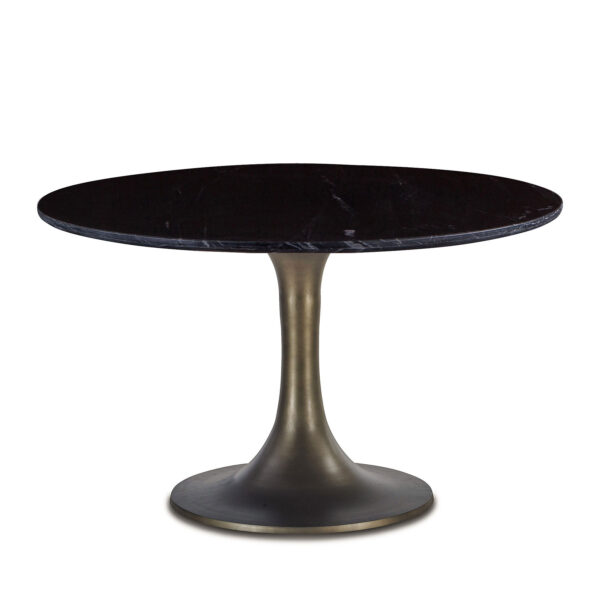 Palm Spring Marble Dining Table with Gold Base