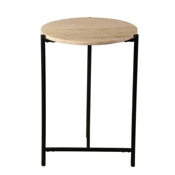 Nola Iron/Stone Side Table