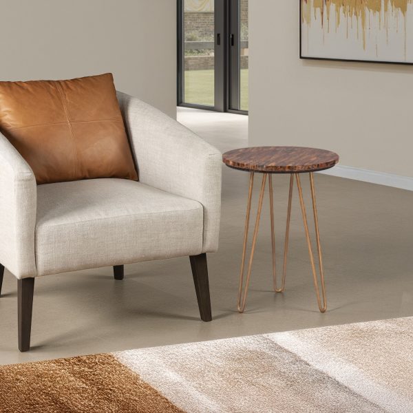 Calico Side Table - Tiger Eye