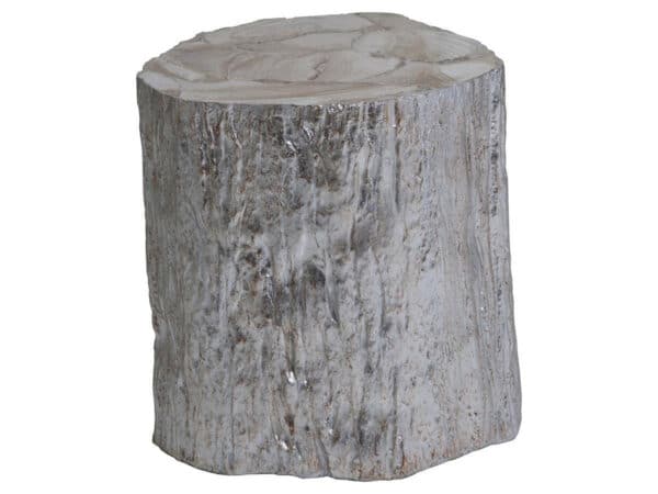 Trunk Segment Spot Table - Silver Leaf