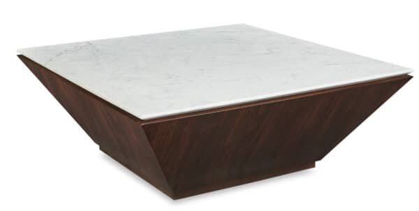 Compositions Cocktail Table with Marble Top