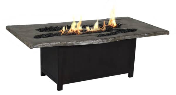 Nature’s Wood Rectangular Firepit Coffee Table